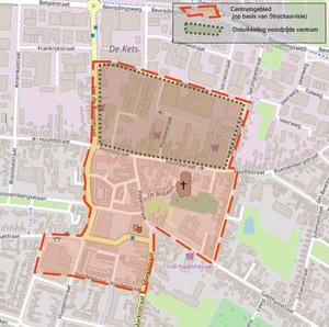 Hele centrumgebied: Nieuwe positionering en functies op logische plek