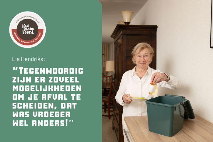 Lia Hendriks vindt scheiden van afval belangrijk