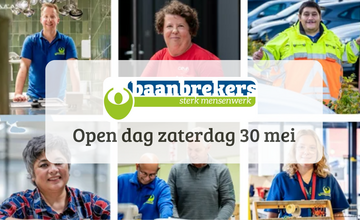 Baanbrekers open dag op zaterdag 30 mei